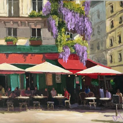 Painting Afternoon in Bloom by Murgatroyd Daniel | Painting Impressionism Acrylic Architecture, Landscapes, Life style