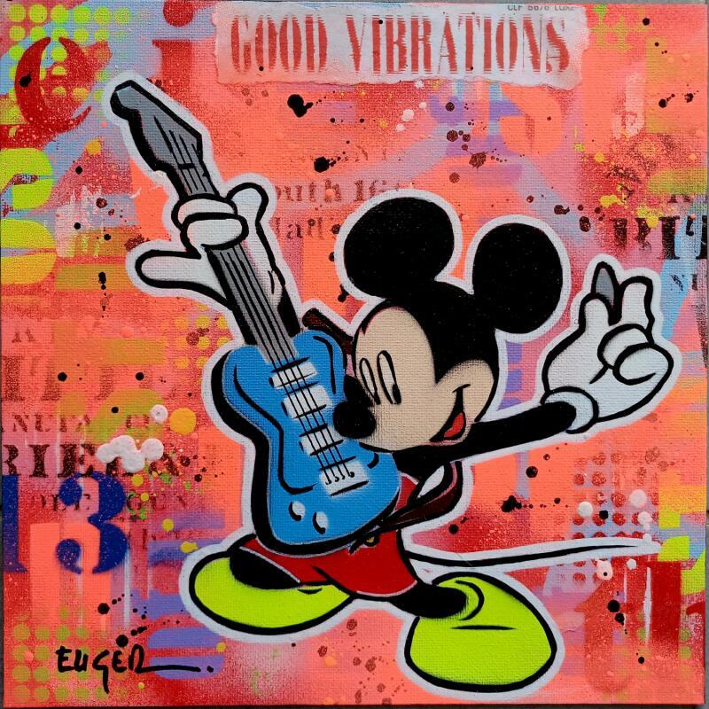 Pintura  GOOD VIBRATIONS por Euger Philippe | Pintura Pop art Iconos pop Acrílico Collage