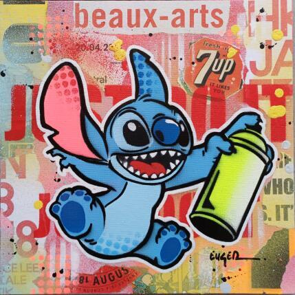 Peinture LES BEAUX ARTS par Euger Philippe | Tableau Pop-art Acrylique, Collage Icones Pop