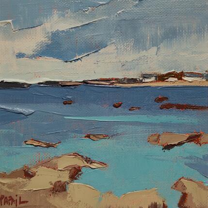 Peinture Petite mer par PAPAIL | Tableau Abstrait Huile Paysages