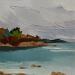 Peinture Jour gris sur Treboul par PAPAIL | Tableau Abstrait Paysages Huile