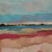 Painting Les herbes douces du marais by PAPAIL | Painting Abstract Landscapes Oil