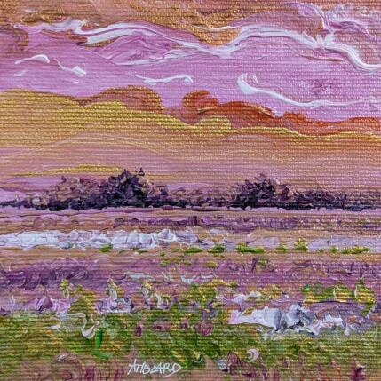 Painting Forêt violette à l'horizon by Amblard Florence | Painting