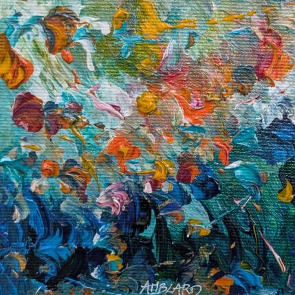 Painting Eclats orange by Amblard Florence | Painting