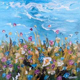 Peinture Mille fleurs  par Amblard Florence | Tableau