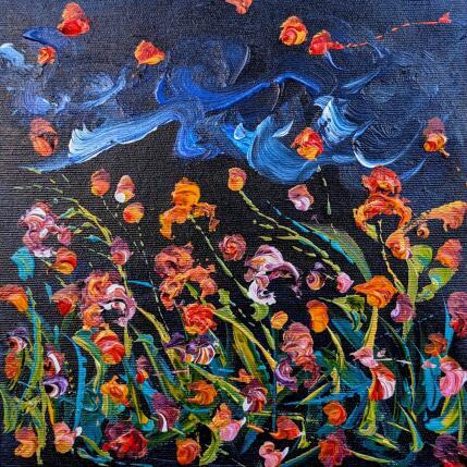 Pintura Iris cuivrés  por Amblard Florence | Pintura Impressionism Acrílico Naturaleza