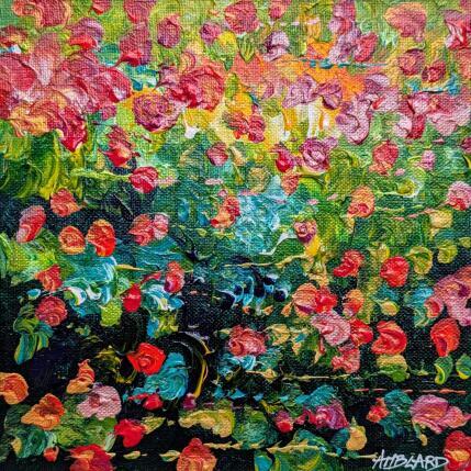 Pintura Coquelicots dans les bois  por Amblard Florence | Pintura Impressionism Acrílico Naturaleza