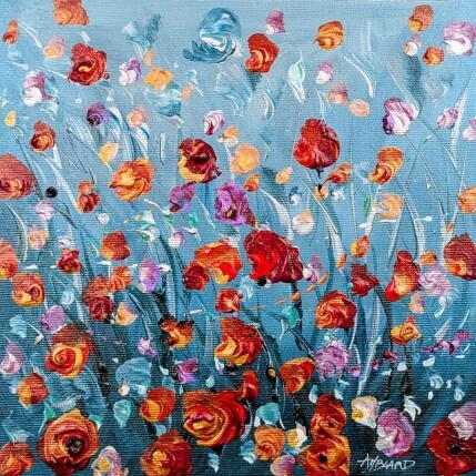 Pintura Joyeux coquelicots  por Amblard Florence | Pintura Impressionism Acrílico Naturaleza