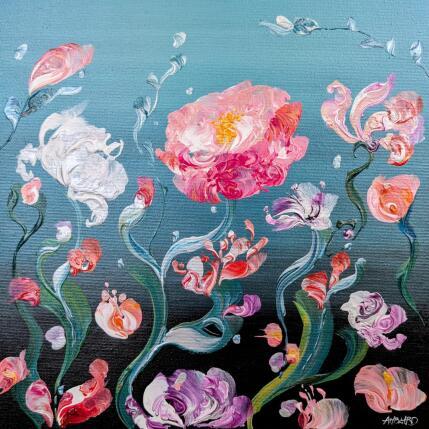 Pintura Danse de fleurs  por Amblard Florence | Pintura Impressionism Acrílico Naturaleza