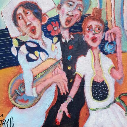 Peinture charming musical evening par Garilli Nicole | Tableau Figuratif Acrylique Scènes de vie