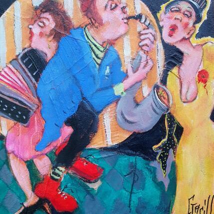 Peinture blues in the sun par Garilli Nicole | Tableau Figuratif Acrylique Scènes de vie