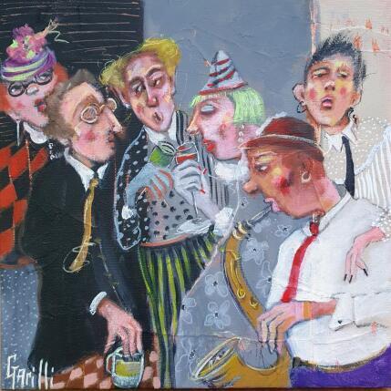 Peinture musical opening par Garilli Nicole | Tableau Figuratif Acrylique Scènes de vie