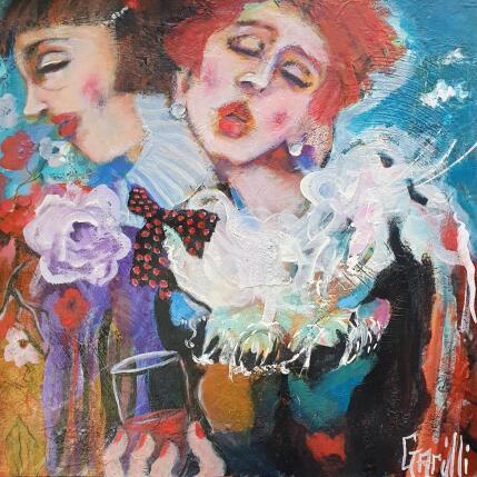 Peinture sweet thoughts par Garilli Nicole | Tableau Figuratif Acrylique Scènes de vie