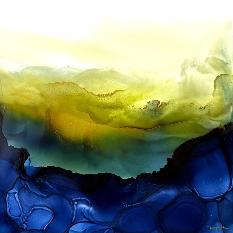 Peinture Colibri 2798 par Depaire Silvia | Tableau Abstrait Minimaliste Acrylique