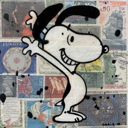 Peinture F1 HAPPY ! par Marie G.  | Tableau Pop-art Acrylique, Bois, Collage Icones Pop