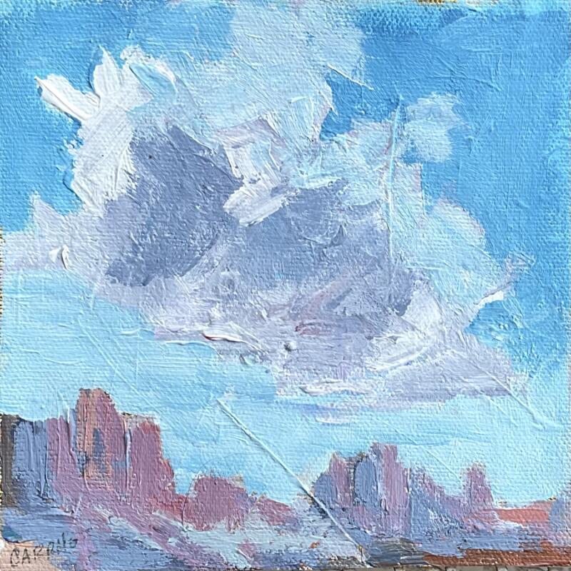 Painting Harmony by Carrillo Cindy  | Painting Figurative Landscapes Oil