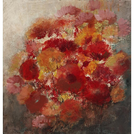 Painting Pourpre by Rocco Sophie | Painting Raw art Acrylic, Gluing, Sand