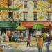 Painting Paris, Montmartre  by Decoudun Jean charles | Painting Figurative Urban Watercolor