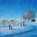 Painting Un moment en famille sur la glace by Dessapt Elika | Painting Impressionism Acrylic Sand