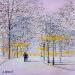 Painting Doux hiver à Montréal by Dessapt Elika | Painting Impressionism Acrylic Sand