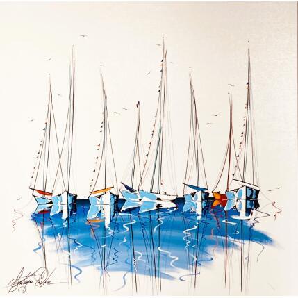 Painting Baie de Toulon by Fonteyne David | Painting Figurative Acrylic