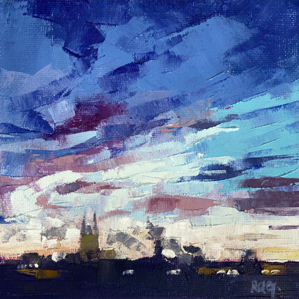 Painting Nightlife by Gray Thompson Rachael | Painting