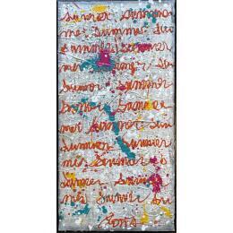 Painting SUMMER by Costa Sophie | Painting Pop-art Acrylic, Gluing, Upcycling