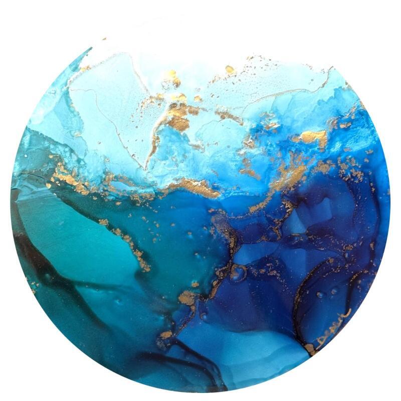 Peinture 2695 Poésie Marine par Depaire Silvia | Tableau Abstrait Paysages Marine Minimaliste Acrylique