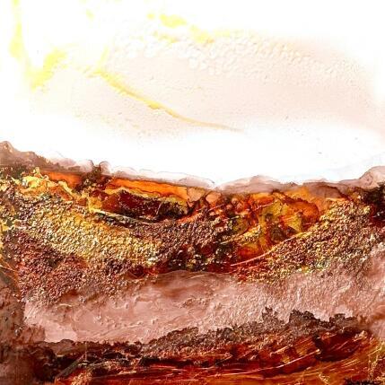 Peinture 2714 Mocha Mousse par Depaire Silvia | Tableau Abstrait Acrylique Minimaliste