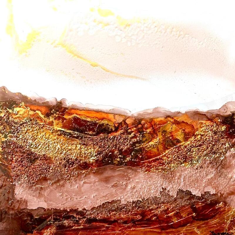 Pintura 2714 Mocha Mousse por Depaire Silvia | Pintura Abstracto Minimalista Acrílico