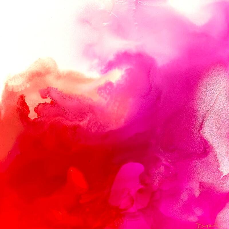 Peinture 2706 Poésie Florale par Depaire Silvia | Tableau Abstrait Minimaliste Acrylique