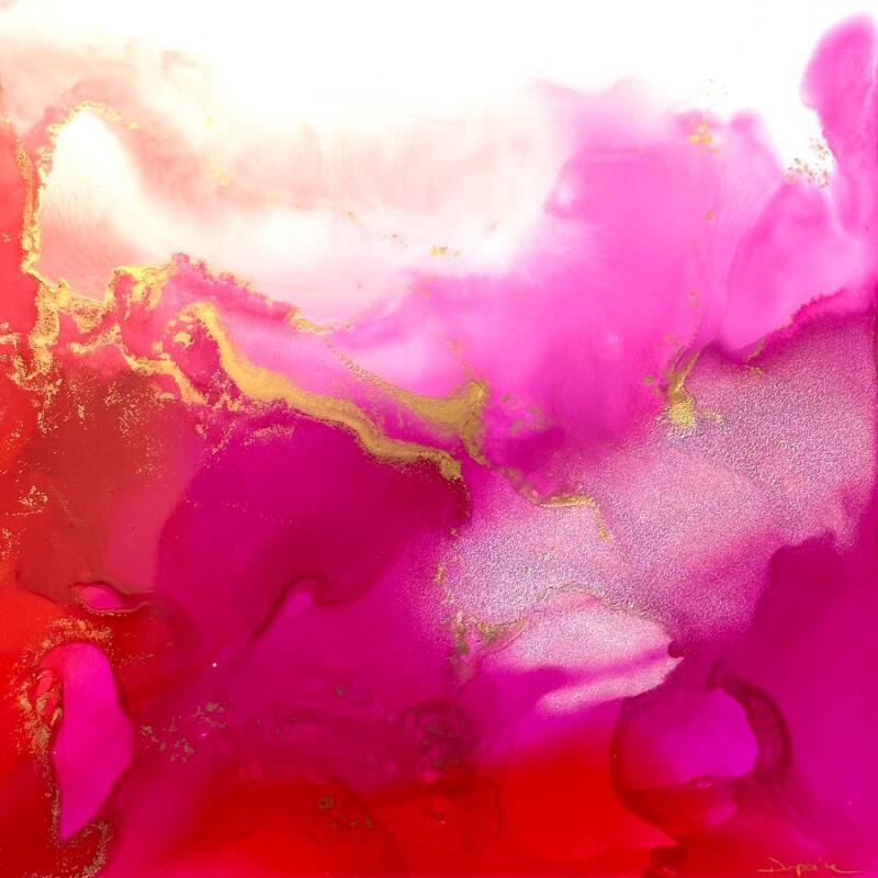 Painting 2716 Poésie Florale by Depaire Silvia | Painting Abstract Minimalist Acrylic