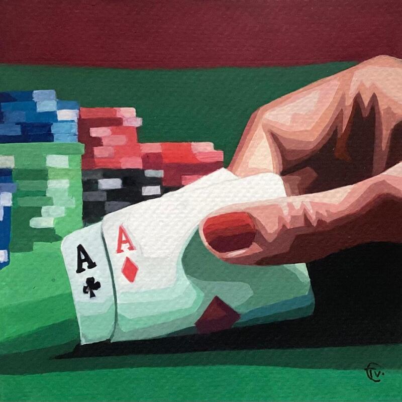 Peinture Ça s’annonce bien ! par Colin Véronique | Tableau Figuratif Scènes de vie Acrylique