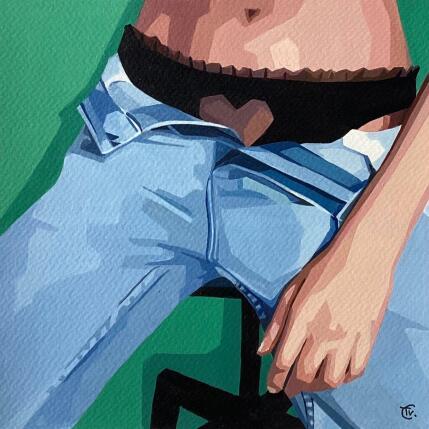 Peinture Je n’ai rien d’autre à te dire ! par Colin Véronique | Tableau Figuratif Acrylique Nu, Portraits, Scènes de vie