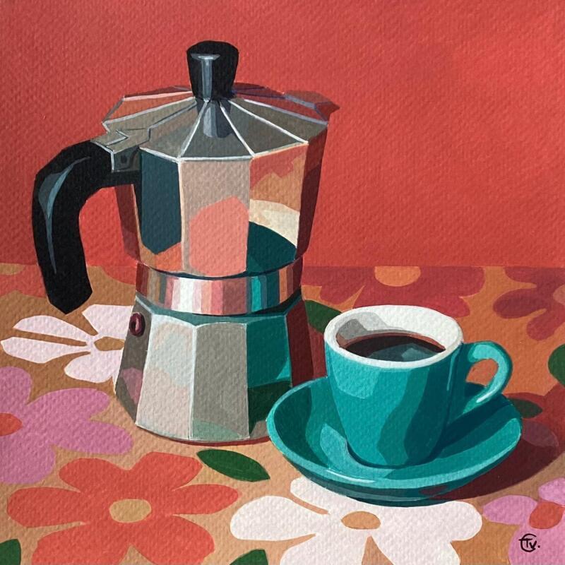 Peinture Beau matin par Colin Véronique | Tableau Figuratif Nature Scènes de vie Natures mortes Acrylique