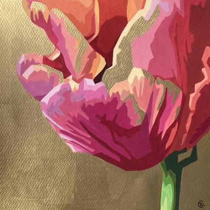 Peinture Précieuse fragilité  par Colin Véronique | Tableau Figuratif Acrylique Minimaliste, Mode, Nature