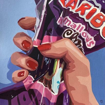 Peinture Demain j’arrête ! par Colin Véronique | Tableau Figuratif Acrylique Scènes de vie, Société