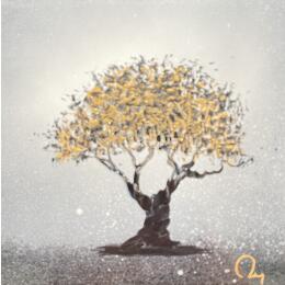 Painting Olivier by Rey Julien | Painting Figurative Gold leaf