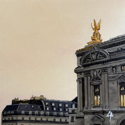 Peinture L'Opéra et le Ciel par Poulain Clément | Tableau Figuratif Huile Architecture, Paysages, Urbain