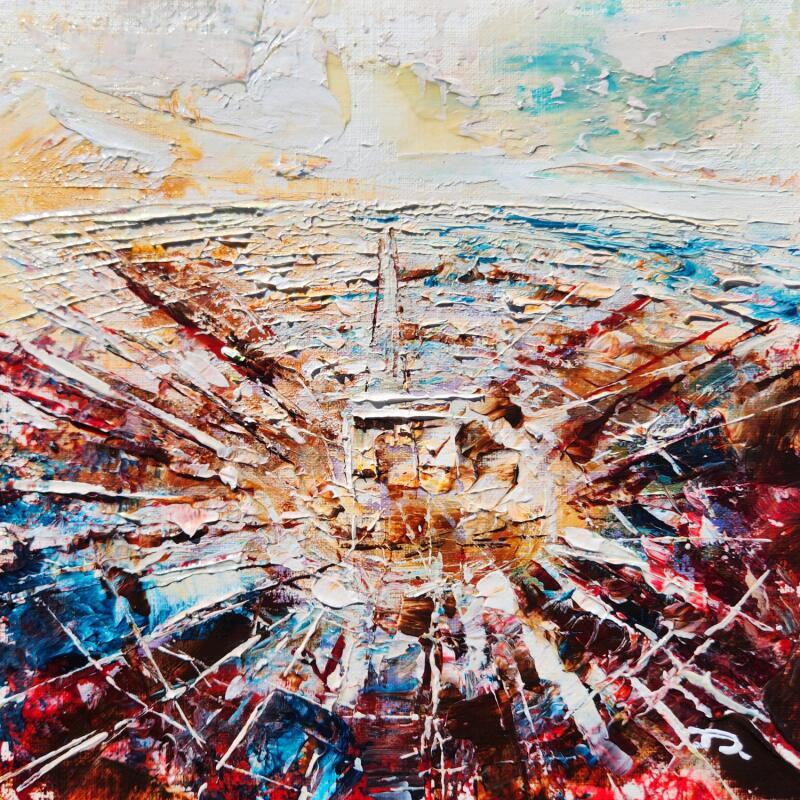 Painting Paris, Arc de Triomphe #2 by Reymond Pierre | Painting Figurative Urban Oil