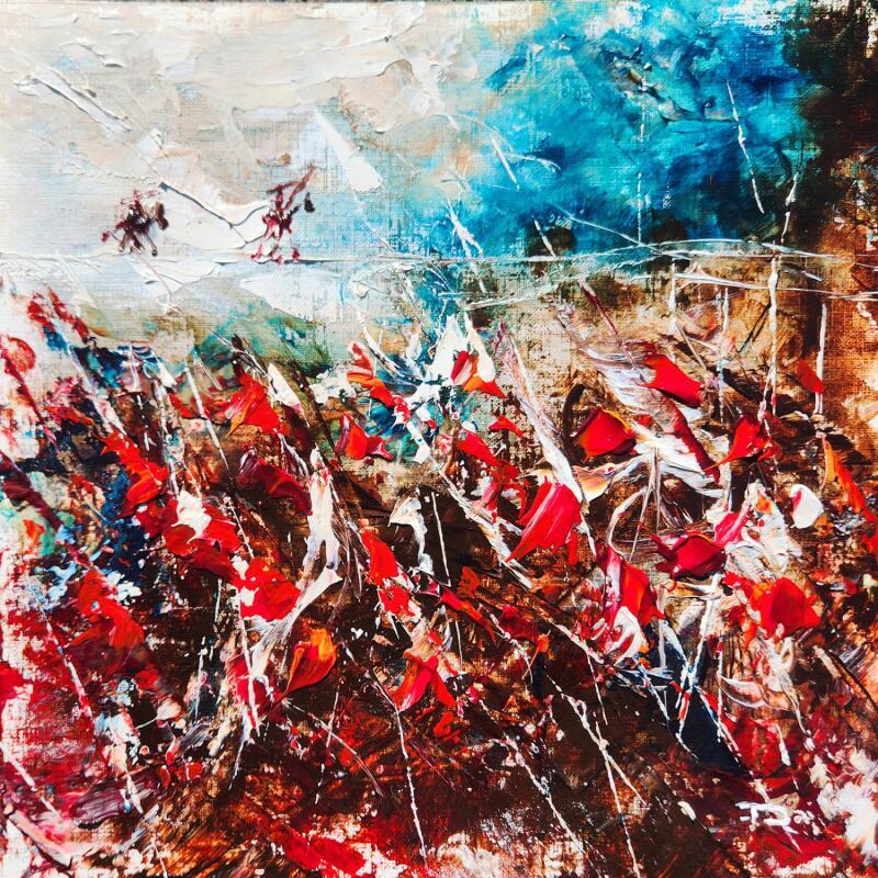 Painting Don Quichotte sur la ligne by Reymond Pierre | Painting Figurative Landscapes Oil