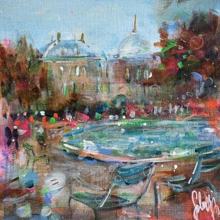 Peinture Jardin de Luxembourg par Solveiga | Tableau Acrylique