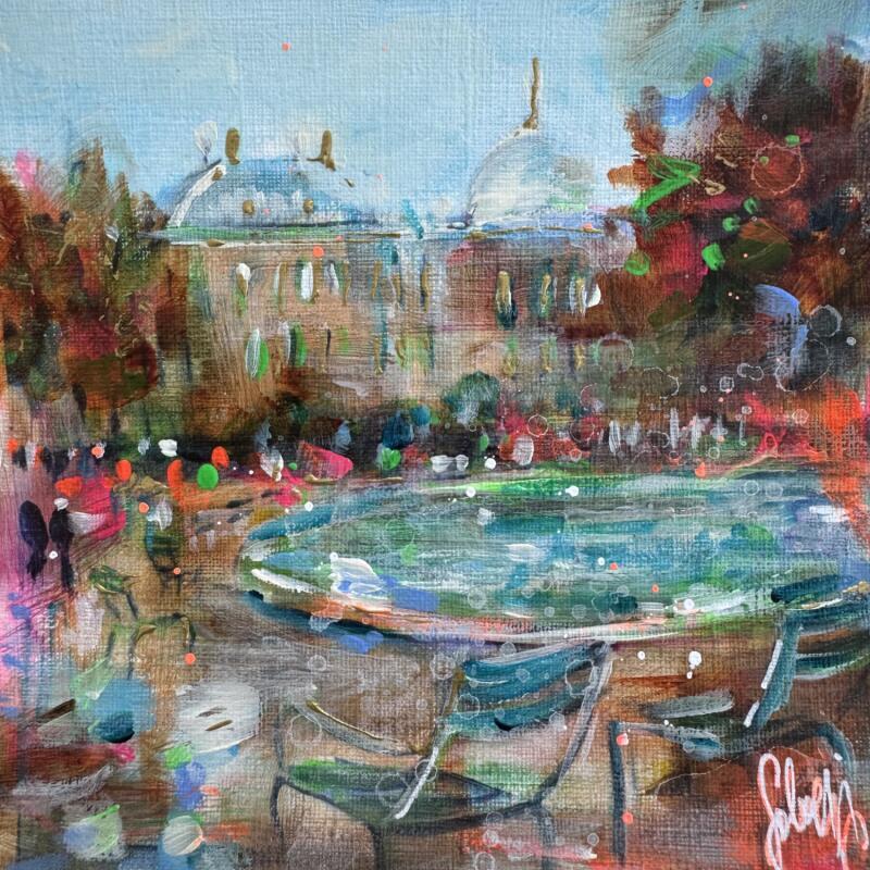 Painting Jardin de Luxembourg by Solveiga | Painting Acrylic