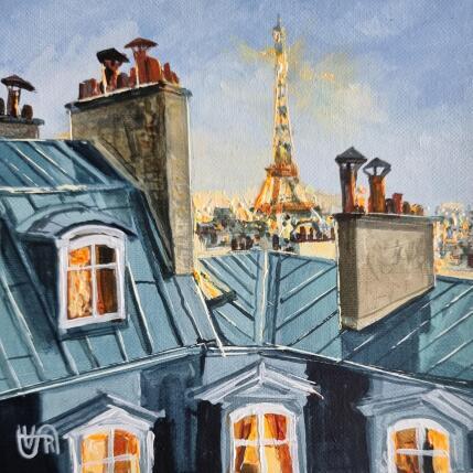 Painting  Early evening by Rasa | Painting Figurative Acrylic Urban