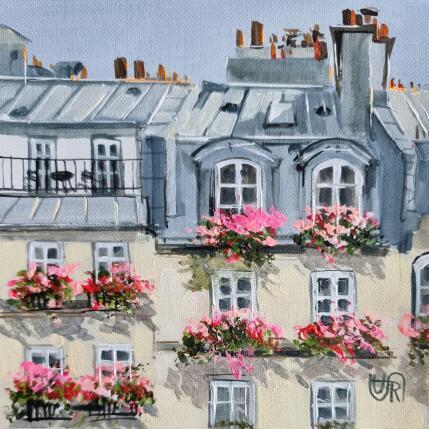 Gemälde  A new day in paris von Rasa | Gemälde Figurativ Acryl Urban