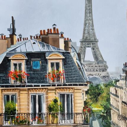 Peinture Hello paris par Rasa | Tableau