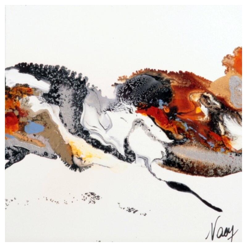 Peinture C3800 par Naen | Tableau Abstrait Acrylique Encre