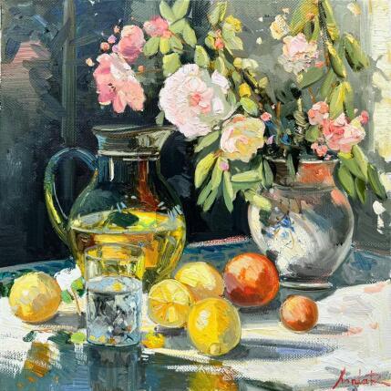 Peinture Le Parfum du Soleil par Xanlar | Tableau Figuratif Huile Natures mortes