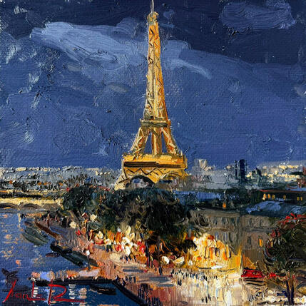 Gemälde Parisian Nocturne  von Xanlar | Gemälde