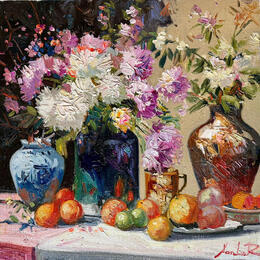 Gemälde Floral Inspiration  von Xanlar | Gemälde